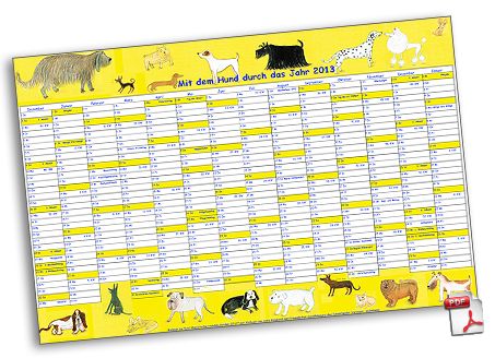 Jahreswandkalender 2013